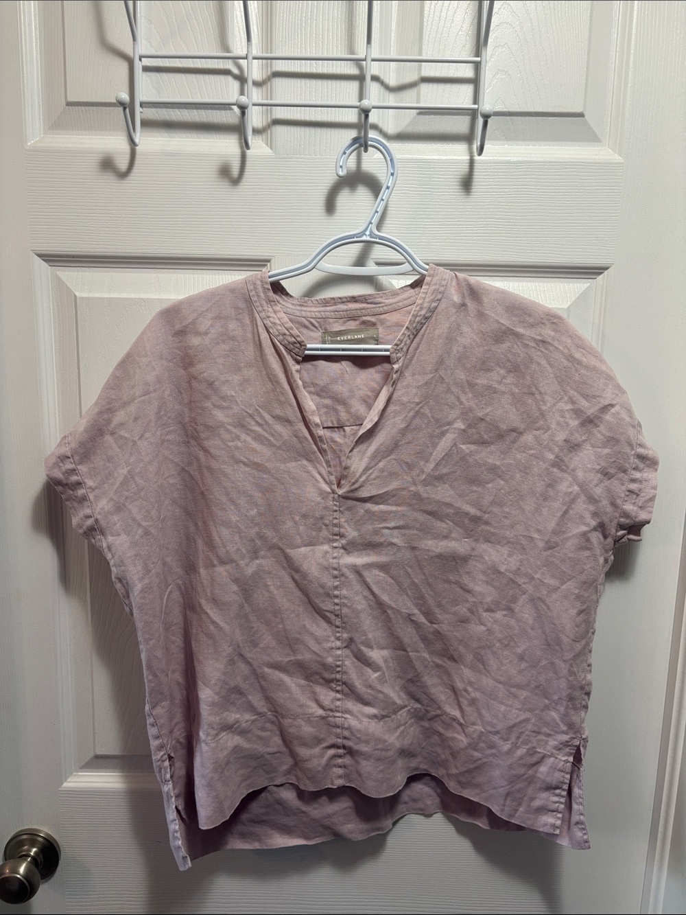Everlane 100% Linen Short Sleeve Boxy Shirt